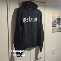 00's Champion yes lawd パーカー ブラック