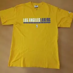 NBA NIKE LAKERS Tシャツ イエロー M