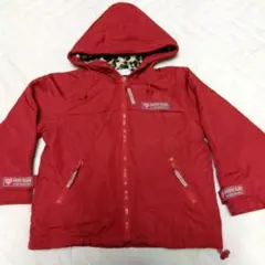 PETIT CLUB♥ レッドジャケット ♡ヒョウ柄裏地　110cm