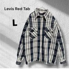 Levis Red Tab◆アウター　フルジップ　ネルシャツ　チェック柄　L