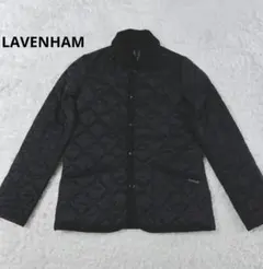 【美品】手洗い可　ラベンハム　キルティング　ジャケット　黒　コーデュロイ　34