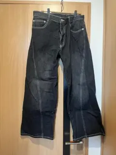 LAKOLE ブラックデニム Lサイズ ストレート