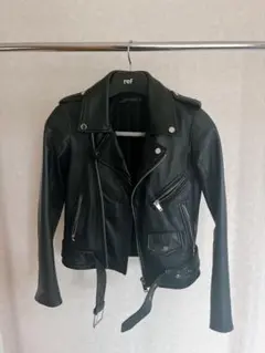 ZARA WOMAN 革 ライダースジャケット ライダース アウター ブラック