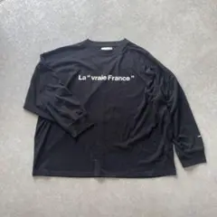 Lui's 黒 長袖カットソー La vraie France