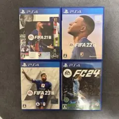 PS4 FIFA 21, 22, 23, FC 24 4本セット