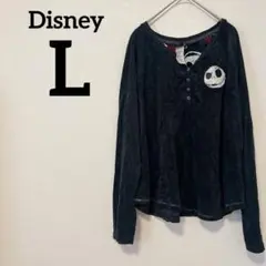 Disney 【L】ナイトメア・ビフォア・クリスマス 長袖Tシャツ
