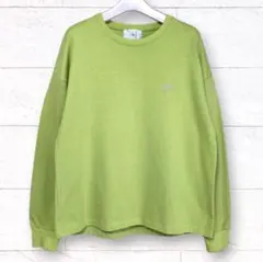 【美品】ヤマダヤ Vin ライムグリーン ロゴ スウェット