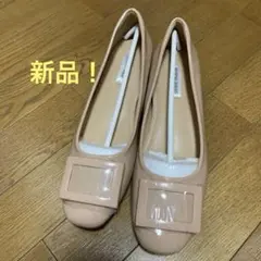 KENPOGEN バックルパンプス エナメルパンプス インヒール 5cmUP