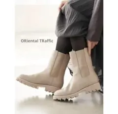 未使用 ORientalTRaffic トラックソールサイドゴアブーツ