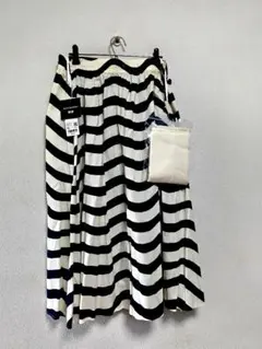 marimekko ストライプ フレアスカート XL