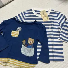 noaさん専用　Piccolo クマ刺繍 長袖Tシャツ 90