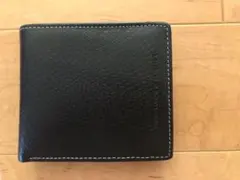 ユナイテッドカラーズオブベネトン レザー製 二つ折り財布 黒のサムネイル