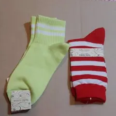 tutuanna チュチュアンナ 靴下 新品未使用 ボーダー ライン 2足セット