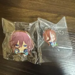 五等分の花嫁 三玖 立体キーホルダー＆クリップ2個セット