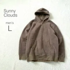 【サニークラウズ】ボアパーカー 長袖 裏起毛 綿混 カジュアル もこもこ【L】