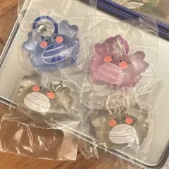 かにかにくらぶ クリアめじるしチャーム　４個セット
