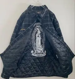og classix シャツジャケット　裏地キルティング　　刺繍　Mサイズ