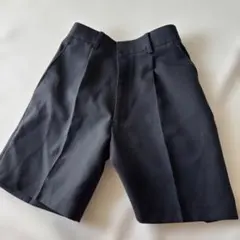黒半ズボンスラックス 140サイズ ポリエステル100%