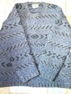 Royal Robbins ウールニットセーター L/6 グレー・ブルー