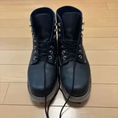 ホーキンス　ブラックレザー ハイカットワークブーツ
