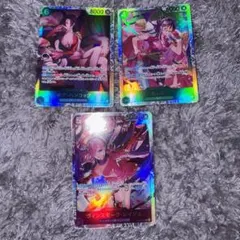 ワンピースカード ヴィンスモーク・レイジュ たしぎ ボア・ハンコック SR