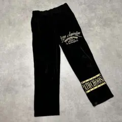 平成 お兄系 ベロア 英字 ラメ スウェット パンツ フェアリーグランジ y2k