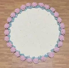 花束ブランケット　ブーケブランケット　直径約82cm 大きい花　薔薇