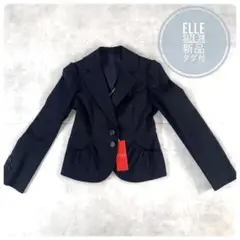 【新品】ELLE エル　コットン　テーラードジャケット　38