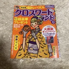 クロスワードランド 11月号　半分解答済