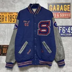 90s USA製 Ripon Athletic ウール×レザー スタジャン