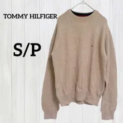 TOMMY HILFIGER【S/P】ベージュ クルーネック セーター ニット