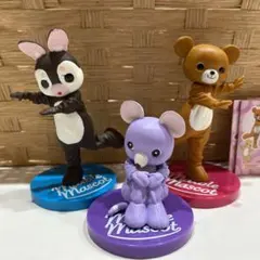 マーブルマスコット　キューティコレクション　ほわくま　ちょこマロ　パープルねずみ