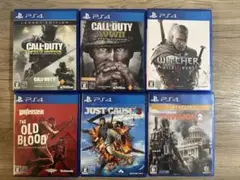 PS4ソフトまとめ売り　COD、ウィチャー3他