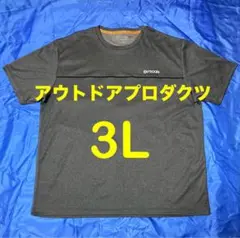 アウトドアプロダクツ チャコール 半袖Tシャツ メンズ大きいサイズ 3L