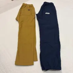 ブリーズ　140 ジョガーパンツ、ストレートパンツ二本セット