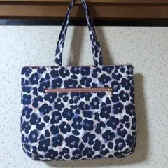 30cmファスナーバック、キャスキッドソンデニム生地使用