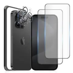 iphone15Pro 保護フィルム カメラフィルム 2枚セット 6.1インチ