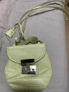 ZARA BASIC ライトイエロー ショルダーバッグ