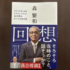 回想　森繁和　中日ドラゴンズ　監督　プロ野球