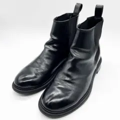 ZARA レザー チェルシー ヒールブーツ 3617 ポインテッドトゥ 黒 美品 ZARA レザー チェルシー ヒールブーツ 3617 ポインテッドトゥ 黒