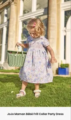 JoJo Maman Bébé フリルカラー ワンピース