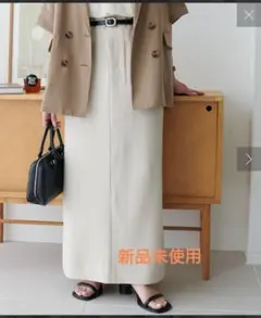 DISCOAT スリットナロースカート アイボリー M WEB限定新品