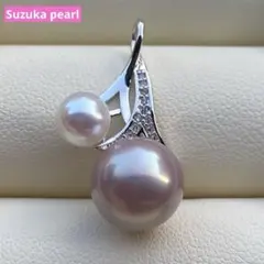 本真珠　淡水エジソンパールネックレストップ　3粒PT577+L856まとめ 本真珠 淡水エジソンパールネックレストップ 3粒PT577+L856まとめ