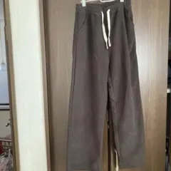 フリース ワイドパンツ