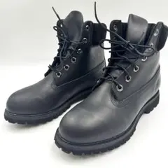 美品✨ティンバーランド　6インチ　レザー　ブラック　ワークブーツ　25cm