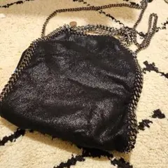 Stella McCartney ブラックファラベラ　 ショルダーバッグ