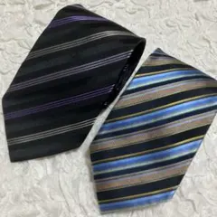 Paul Smith ポールスミス ネクタイ 2本セット ストライプ柄 シルク