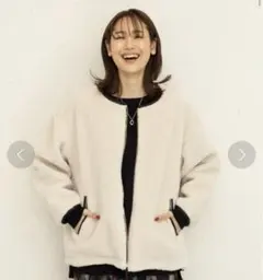 GLOBAL WORK腕ボア＊ミリタリーコートXXL GLOBAL WORK（グローバルワーク）の「リバーシブルキルトボアコート