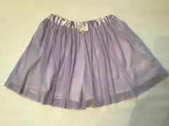 any FAM 薄紫色 プリーツチュールスカート 120cm