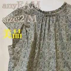 【割と美品】エニィファム　レディース　半袖シャツ／ブラウス　2/M❤️リバティのサムネイル